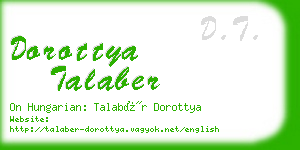 dorottya talaber business card